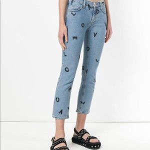Current/Elliott Love Letters Crop Jeans SIZE 30